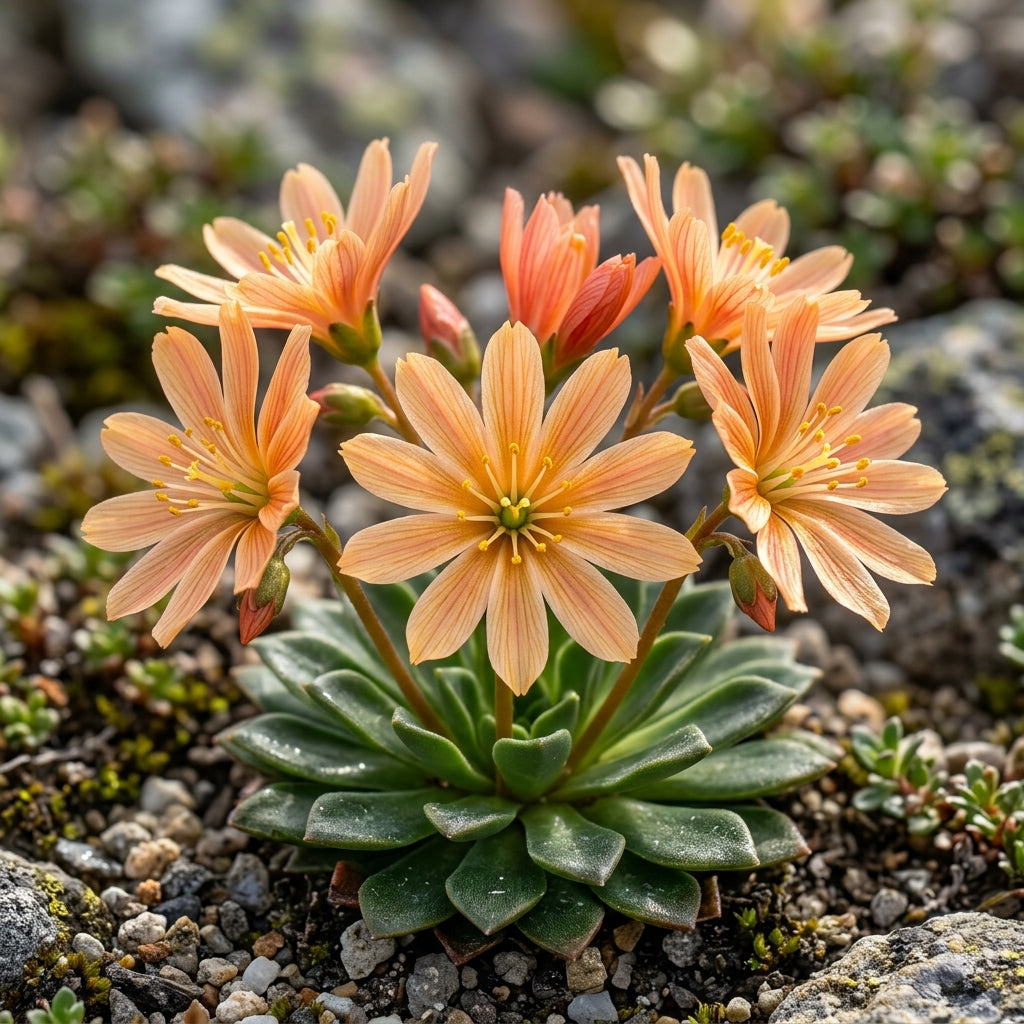 Lewisia Longipetala Little Mango Alpine Flower Seeds For Planting