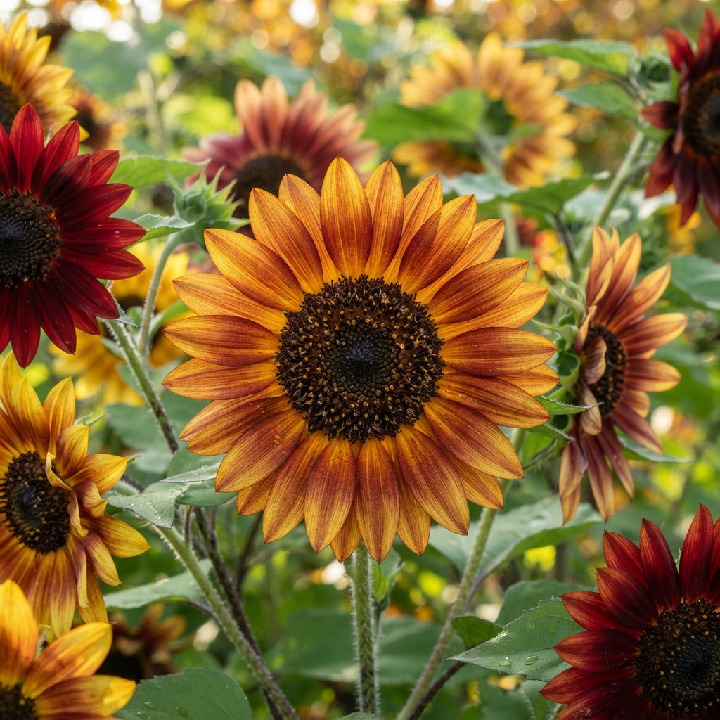 Autumn Beauty Sunflower Seeds - Multi Color Sunflower Seeds for Garden