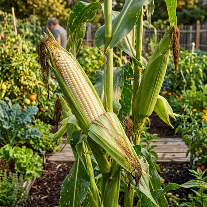 White Sweet Corn Seeds – Garden Corn