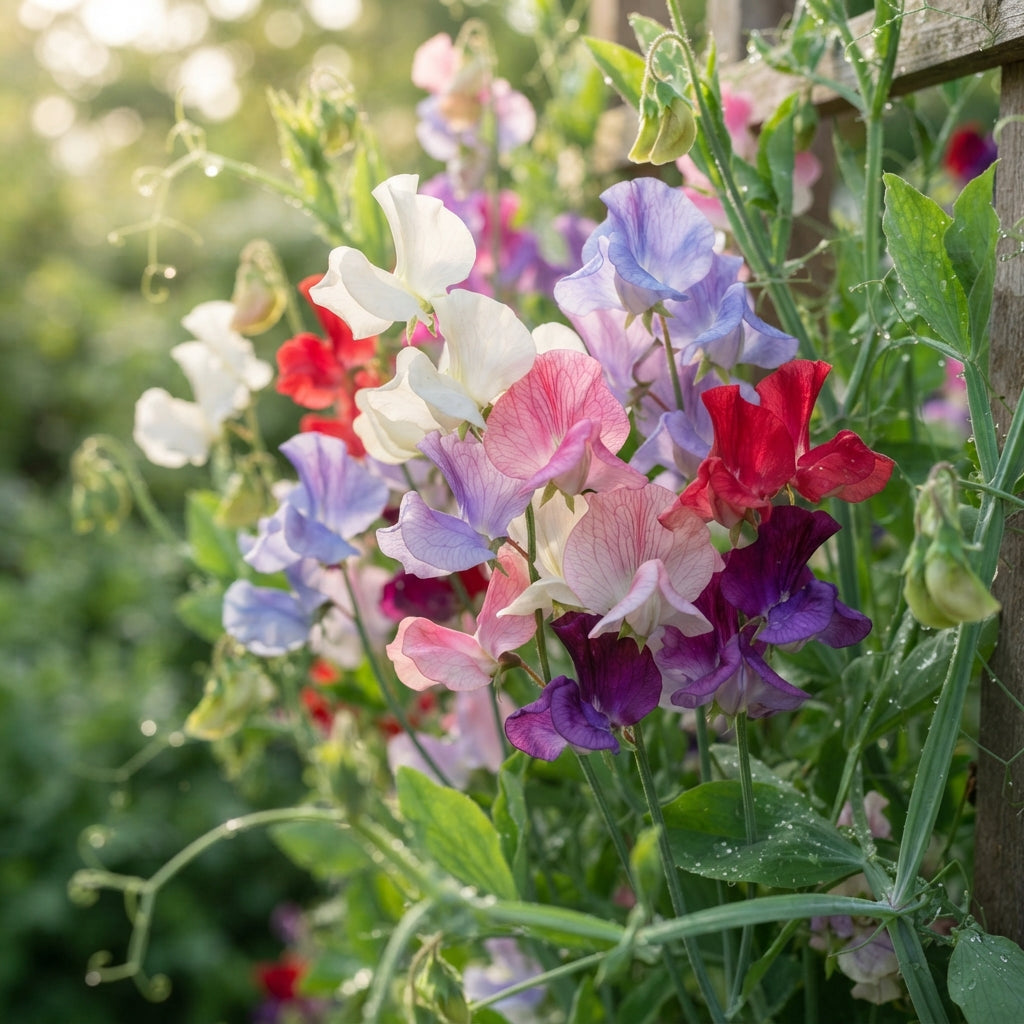 Sweet Pea Little Sweetheart Mix Flower Seeds for Garden Planting
