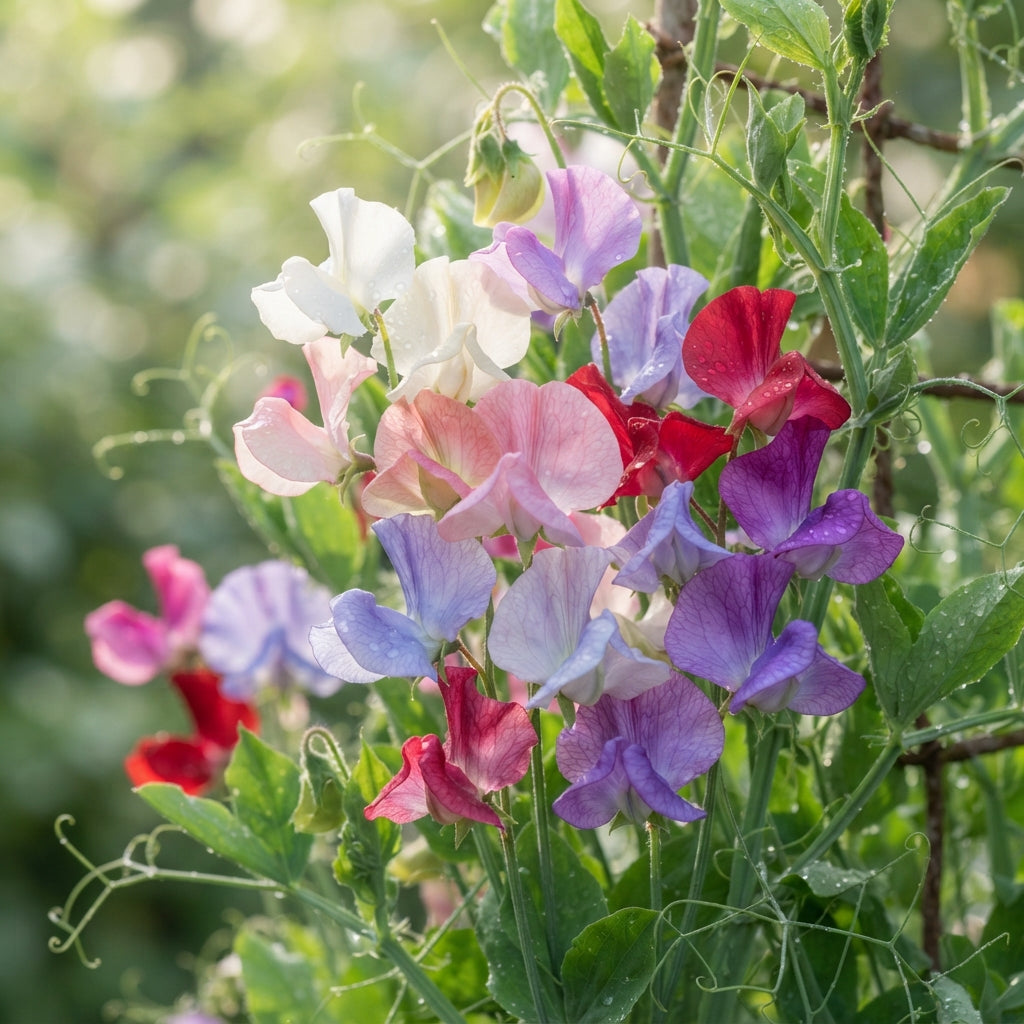 Sweet Pea Little Sweetheart Mix Flower Seeds for Garden Planting