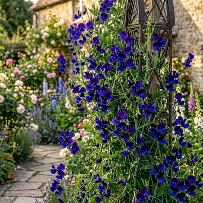 Sweet Pea Royal Navy Blue Flower Seeds For Planting
