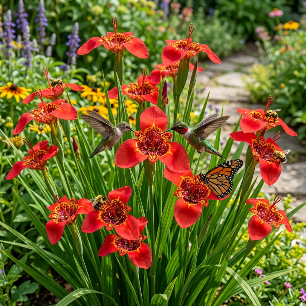 Red Tigridia pavonia (Mexican Tiger Flower) Seeds for Planting
