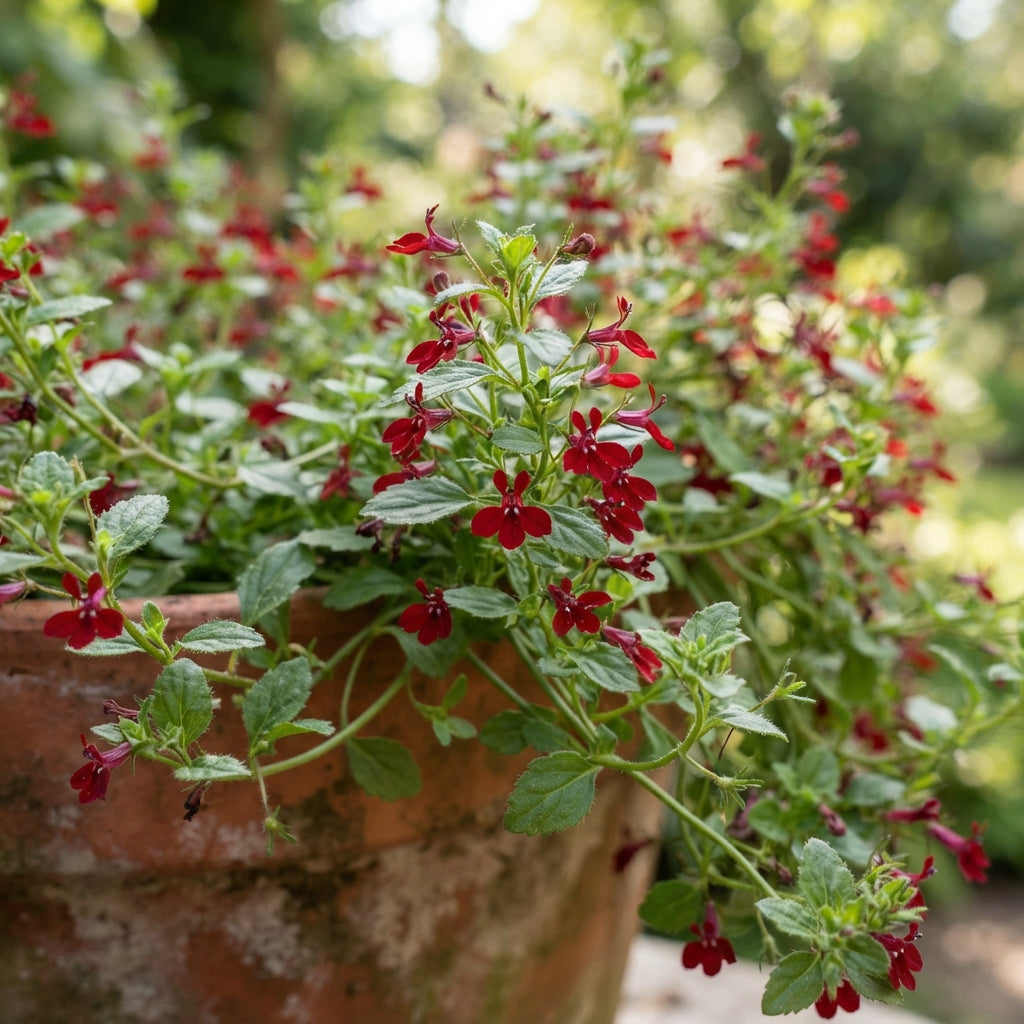 Trailing Lobelia 'Cascade Red' Flower Seeds for Planting