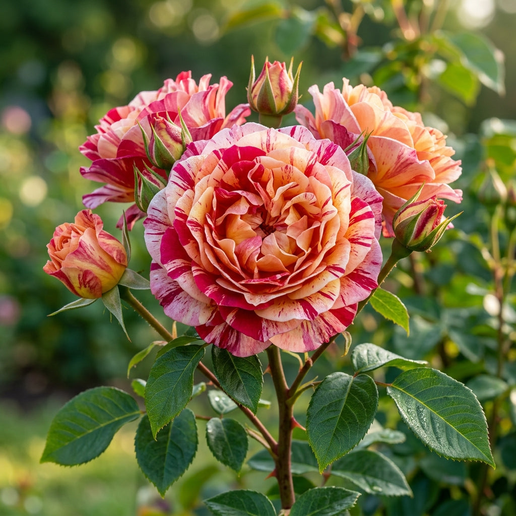 Tricolour Rose Standard Flower Seeds - Rose Flower Seeds for Garden