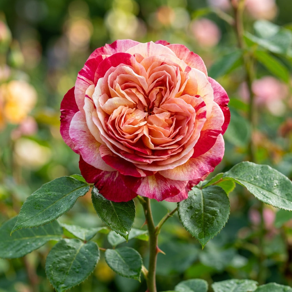 Tricolour Rose Standard Flower Seeds - Rose Flower Seeds for Garden