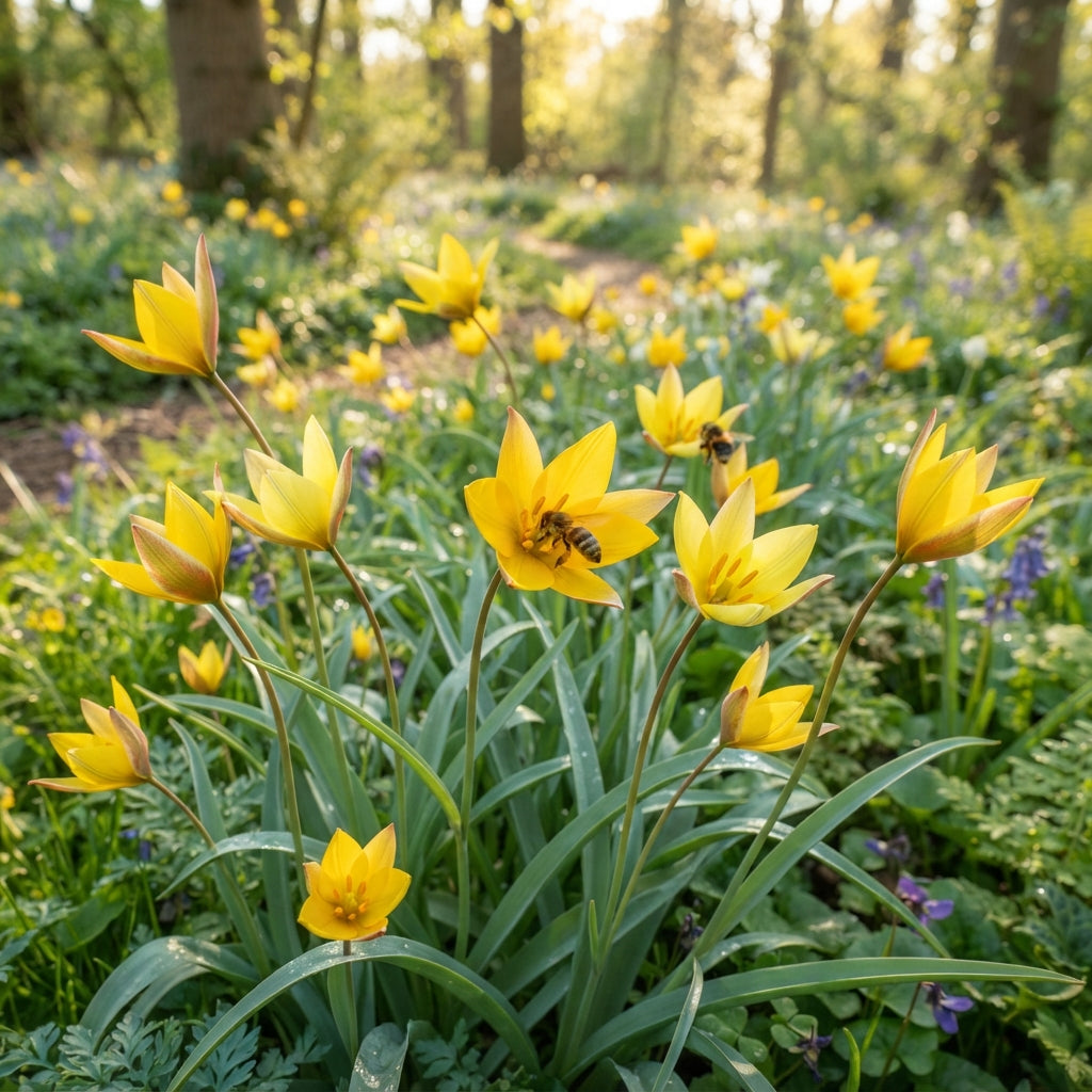 Tulip Sylvestris Flower Seeds - Wild Tulip Flower Seeds for Garden