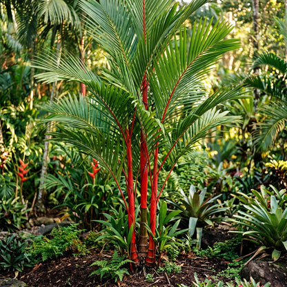 Red Palm Seeds for Garden and Landscape Planting