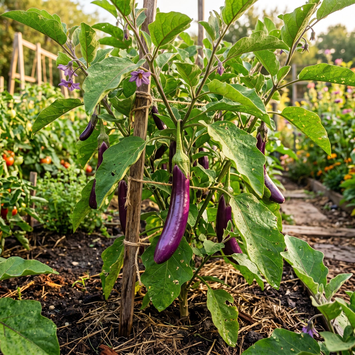 Aubergine Farmer's Long F1 Seeds – Hybrid Eggplant Seeds for Home Garden