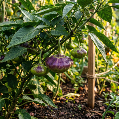 Chilli Pepper Purple UFO Seeds for Planting