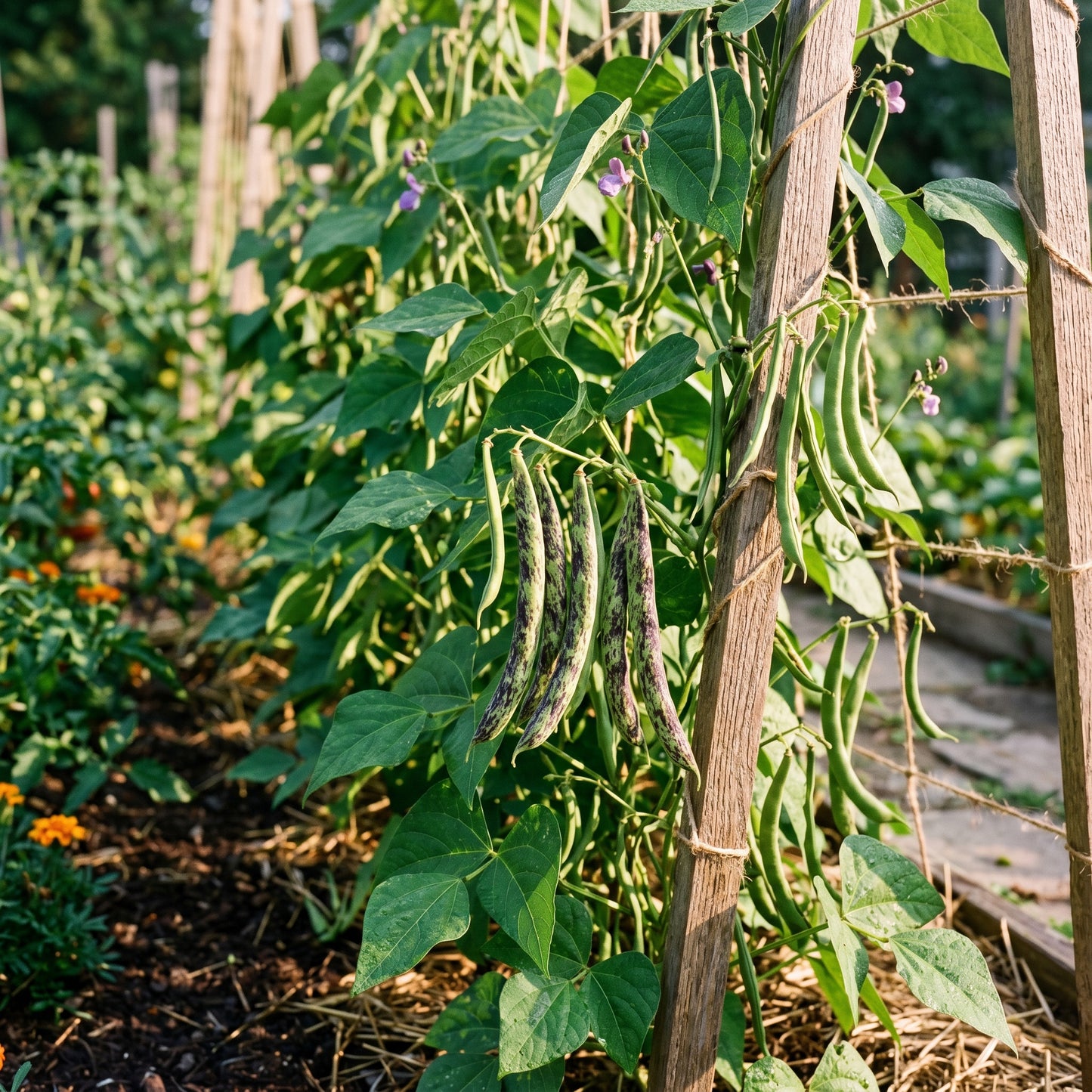Bean Climbing Rattlesnake Seeds for Home Garden