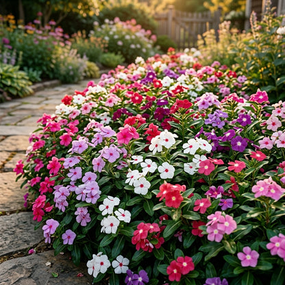 Vinca Rosea Mix Seeds – Colourful Periwinkle Blooms