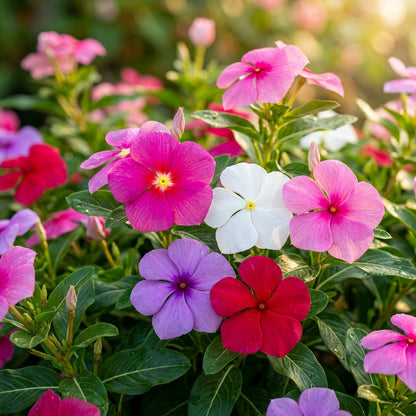 Vinca Rosea Mix Seeds – Colourful Periwinkle Blooms