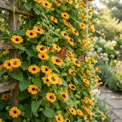 Thunbergia alata (Black-Eyed Susan Vine) Seeds for Planting