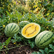 Yellow Flesh Yellow Crimson Watermelon (Citrullus lanatus) Seeds for Planting