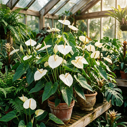 Anthurium Andraeanum White Seeds for Indoor and Garden Planting