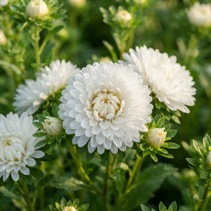White Aster Flower Seeds for Planting