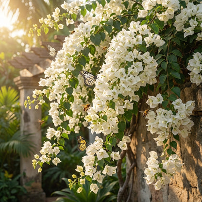 White Bougainvillea Flower Seeds for Planting
