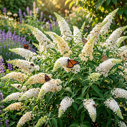 White Butterfly Bush Buddleia Davidii Flower Seeds for Garden Planting