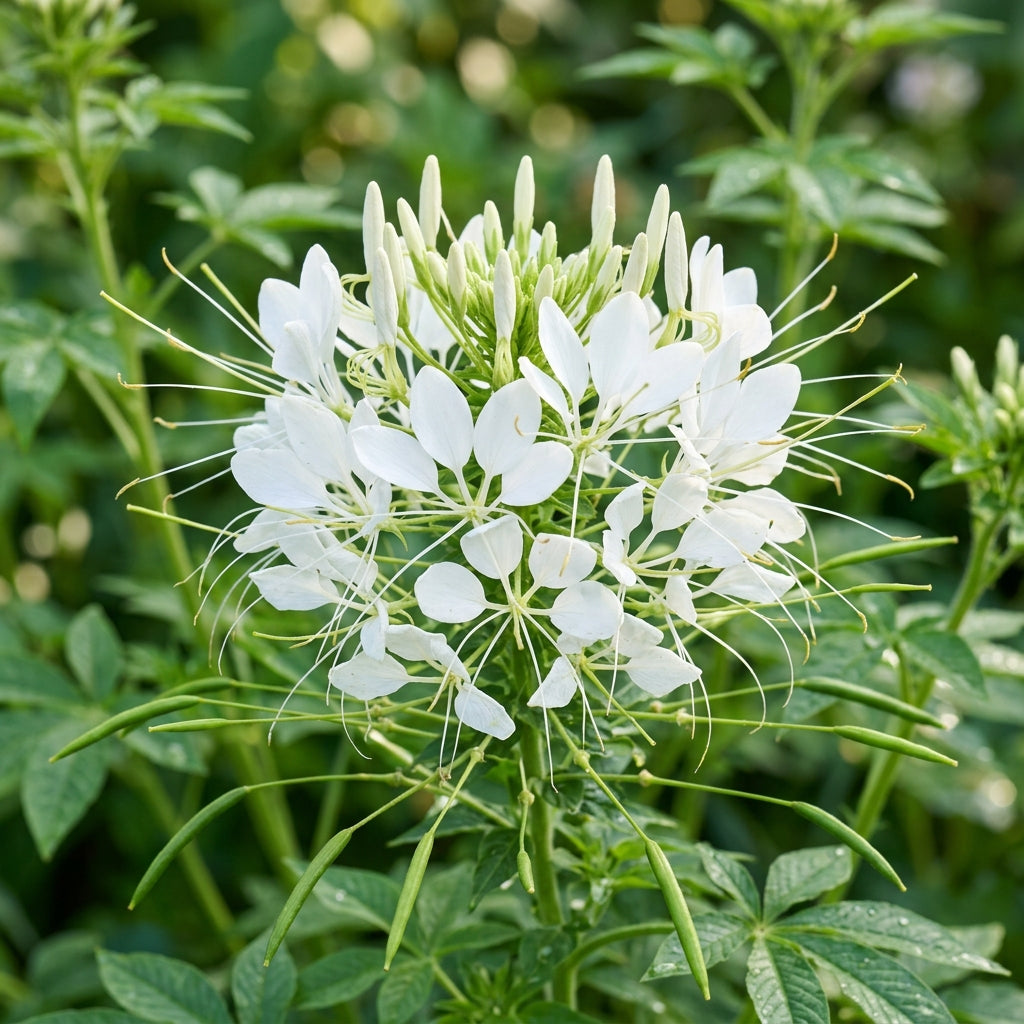 White Cleome Spider Flower Seeds for Planting