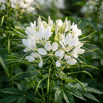 White Cleome Spider Flower Seeds for Planting