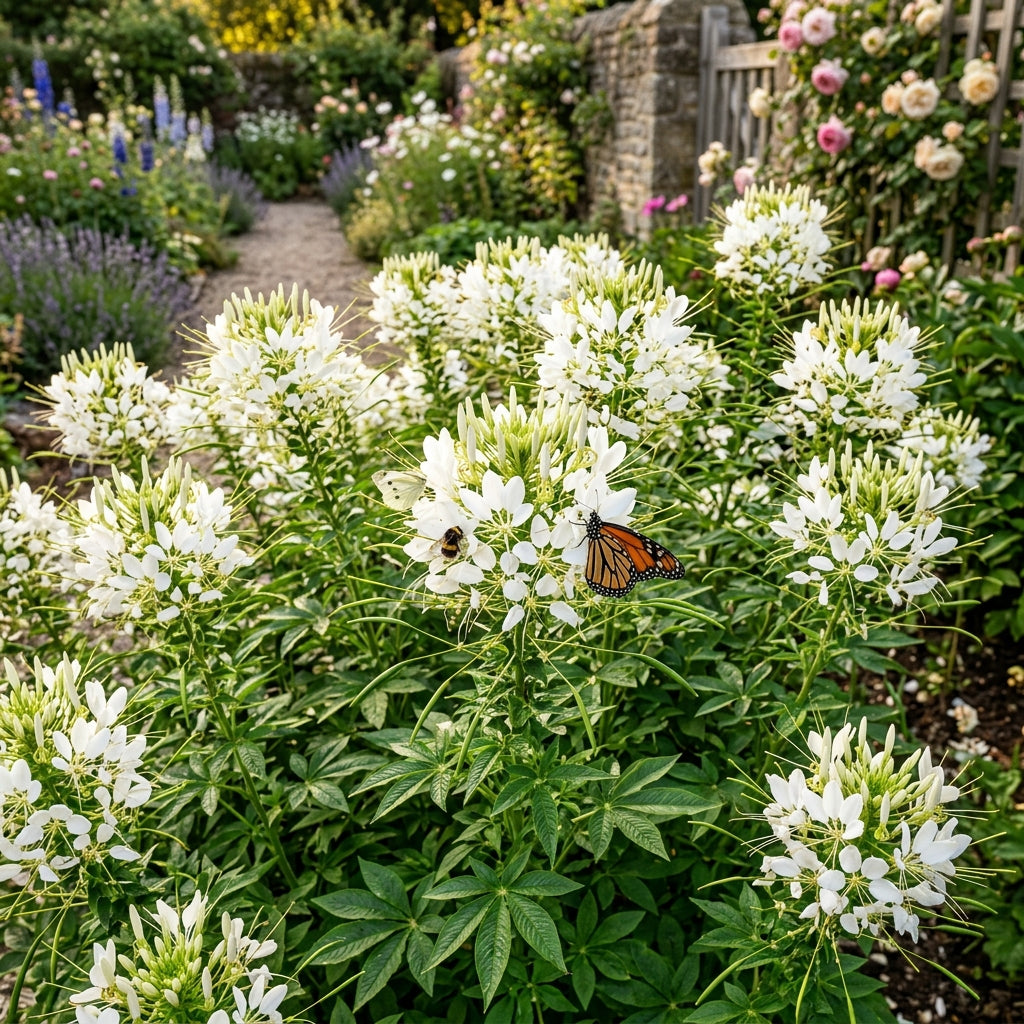 White Cleome Spider Flower Seeds for Planting