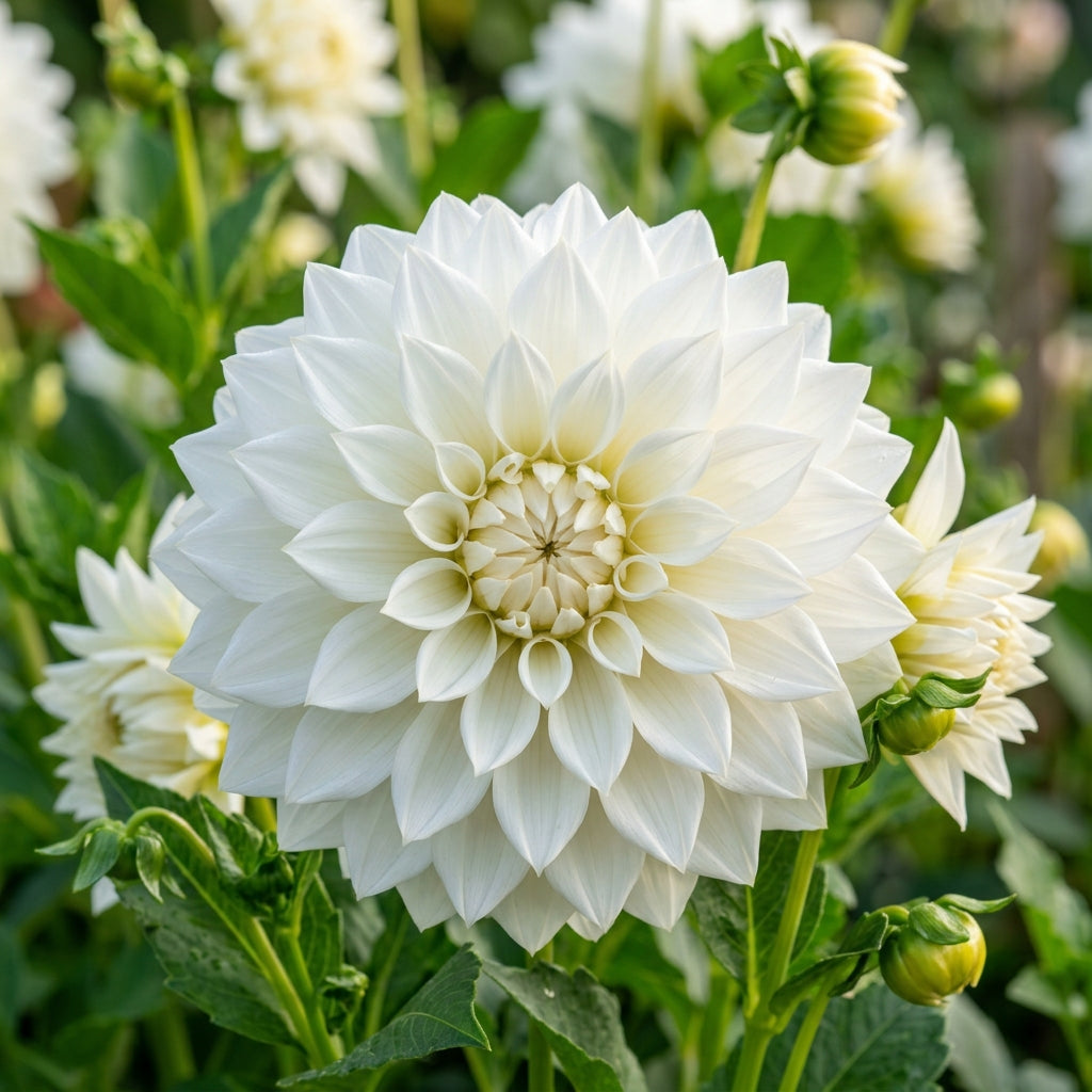 White Dahlia Flower Seeds for Planting