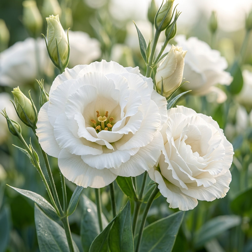 White Eustoma Seeds for Planting