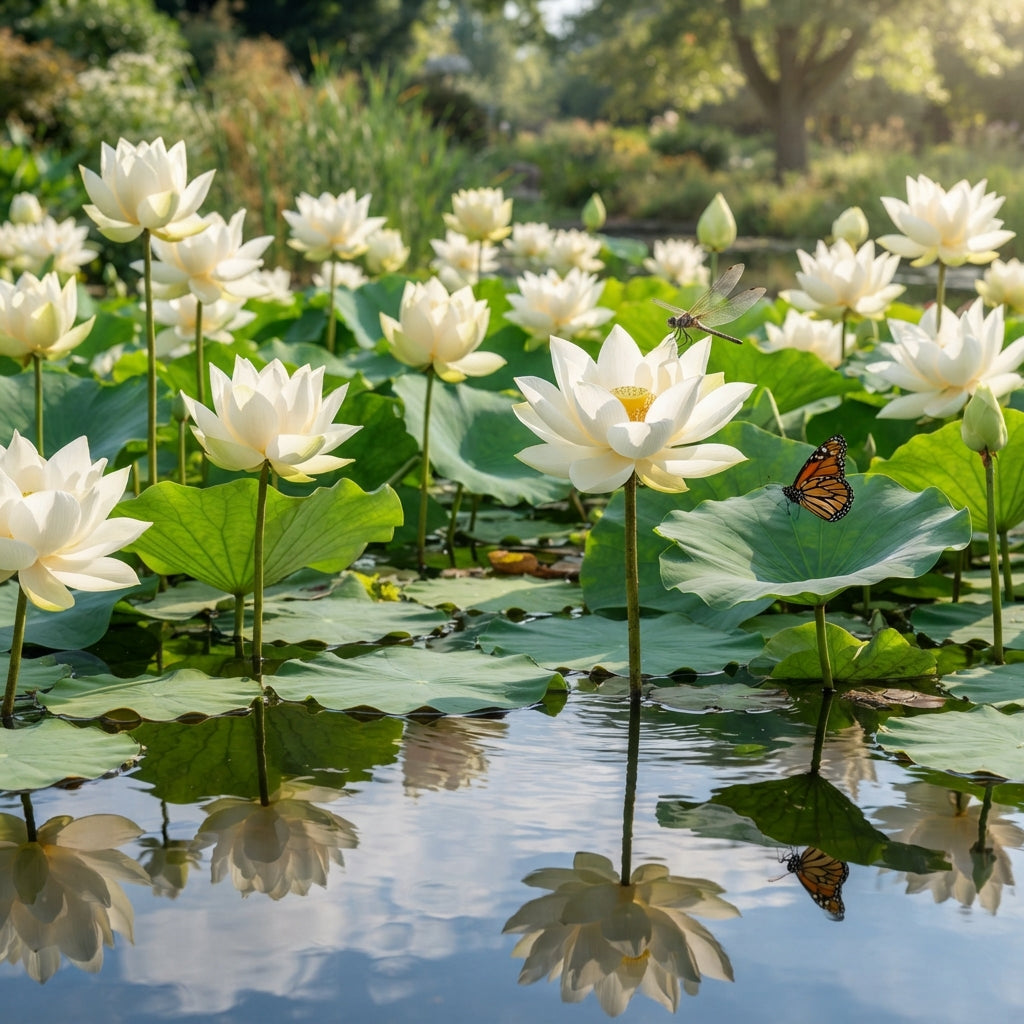 White Lotus Flower Seeds for Planting