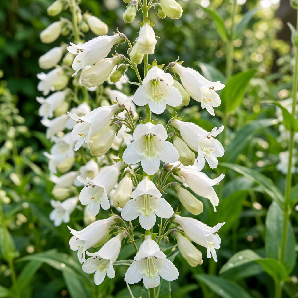 White Penstemon Flower Seeds – Elegant White Blooms