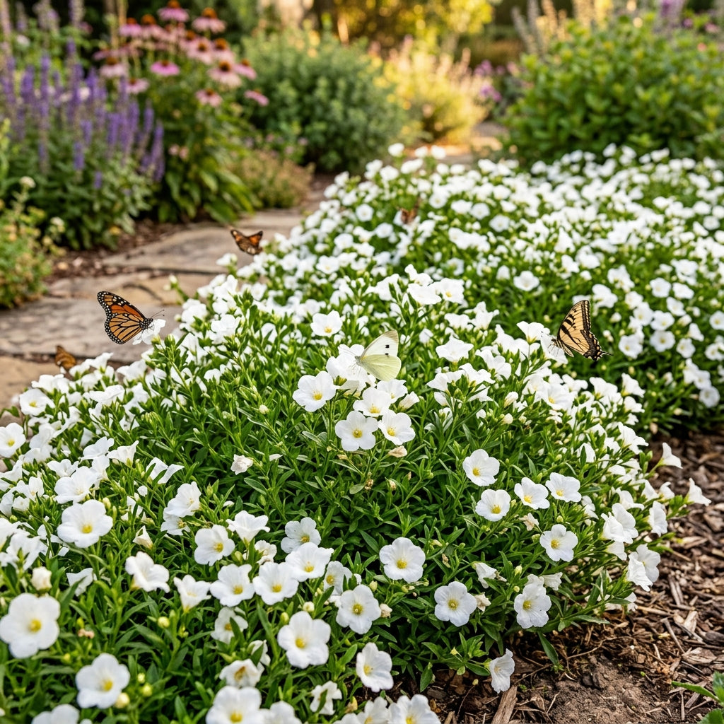 Nierembergia White Robe Flower Seeds for Planting