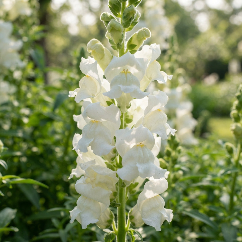 Pure White Snapdragon Seeds - White Snapdragon Flower Seeds for Garden