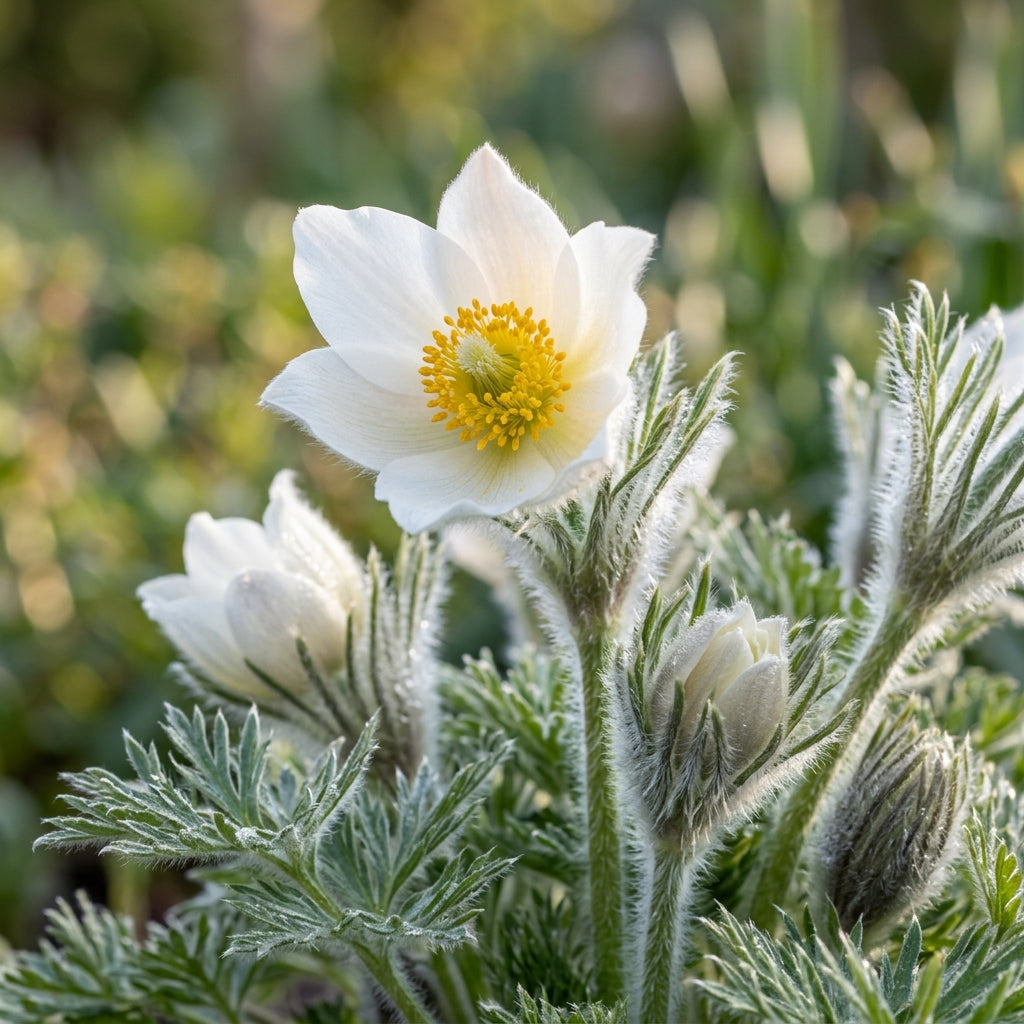 Pulsatilla Weisse Schwan Flower Seeds
