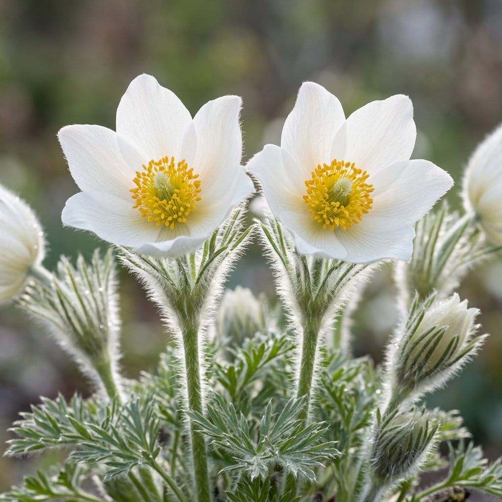 Pulsatilla Weisse Schwan Flower Seeds