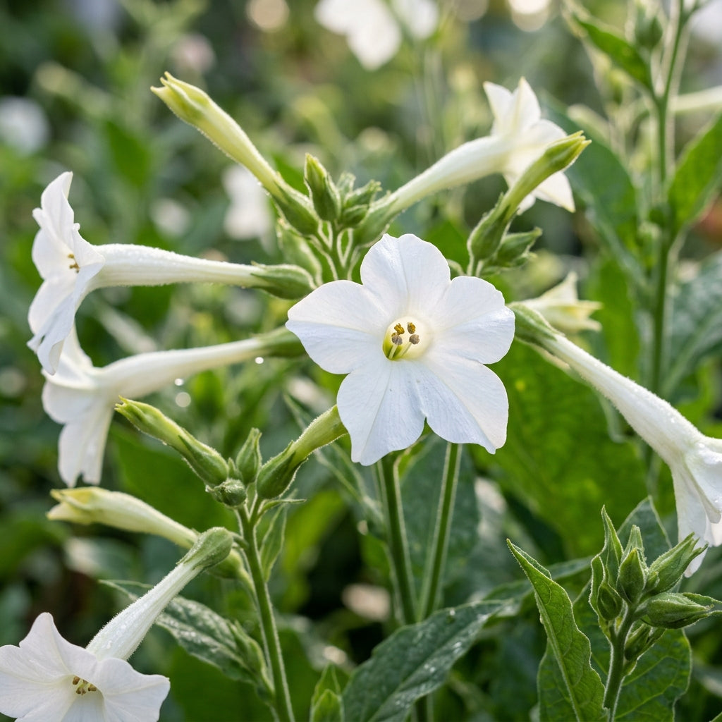 Nicotiana White Trumpets Flower Seeds for Planting