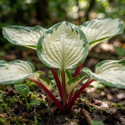 White and Red Hosta Seeds for Planting