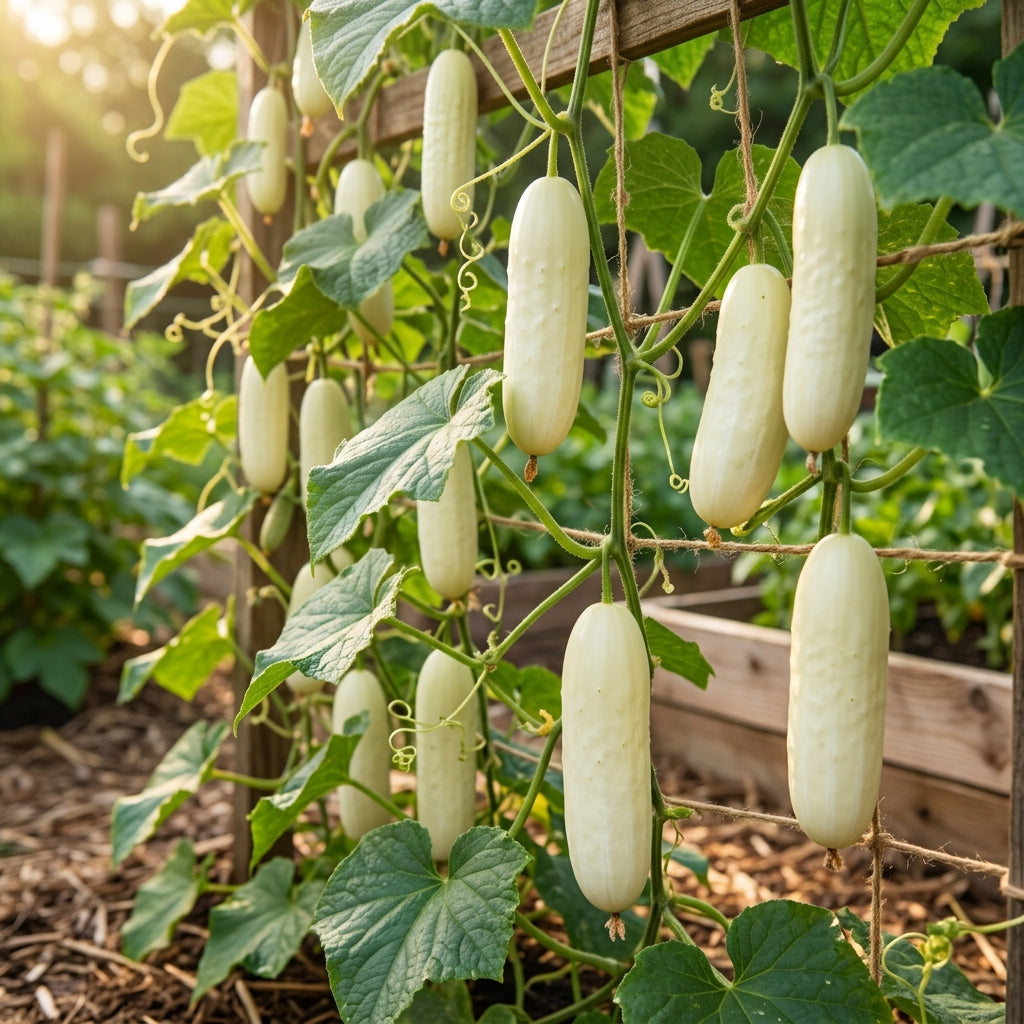 Premium White Cucumber Seeds – Cucumber Seeds for Home Garden