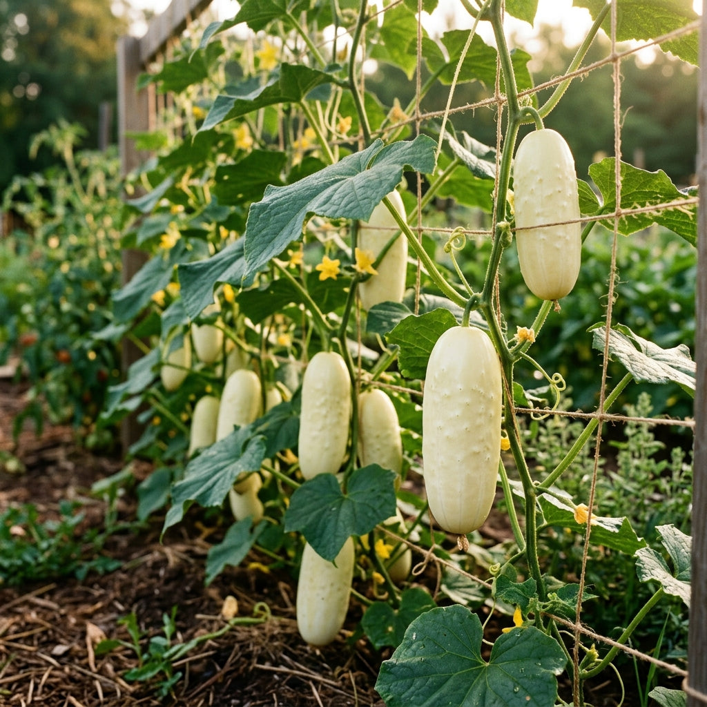 Premium White Cucumber Seeds – Cucumber Seeds for Home Garden