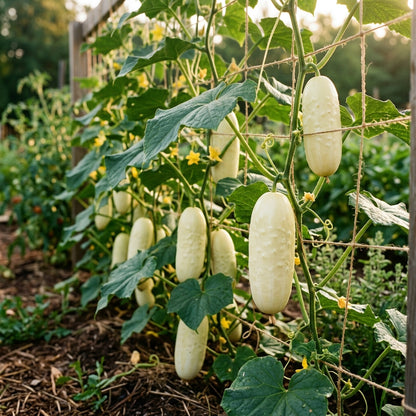 Premium White Cucumber Seeds – Cucumber Seeds for Home Garden