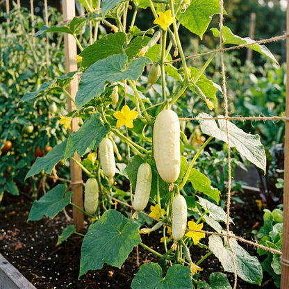 Premium White Cucumber Seeds – Cucumber Seeds for Home Garden