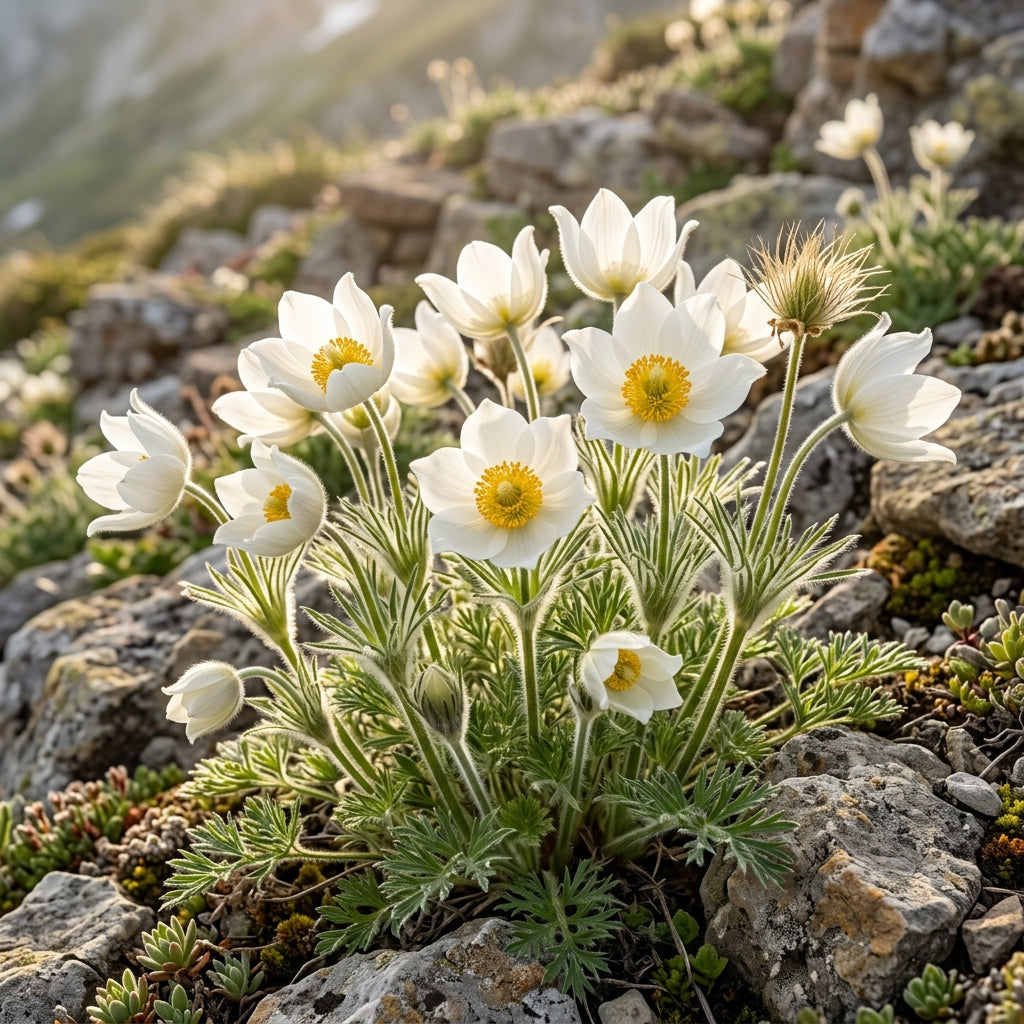 Pulsatilla Weisse Schwan Flower Seeds