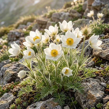 Pulsatilla Weisse Schwan Flower Seeds
