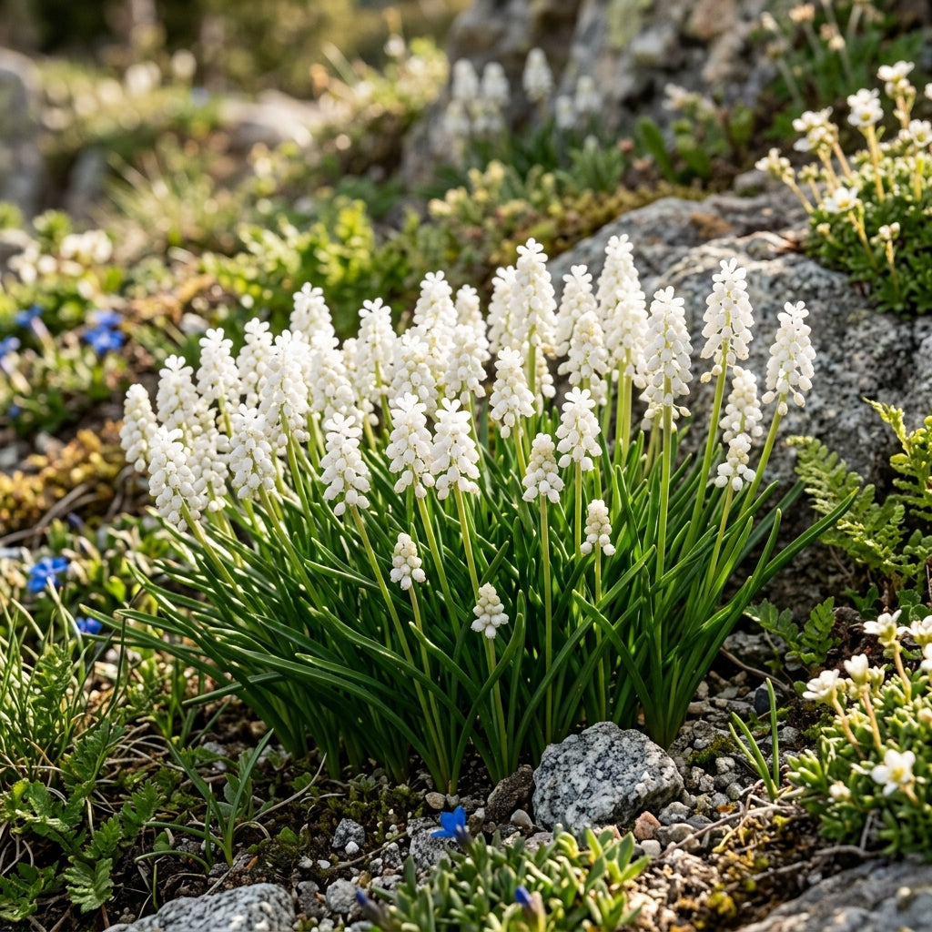 Pseudomuscari Azureum Alba Flower Seeds for Garden Planting