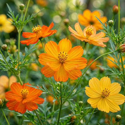 Yellow-Orange Cosmos Flower Seeds for Planting