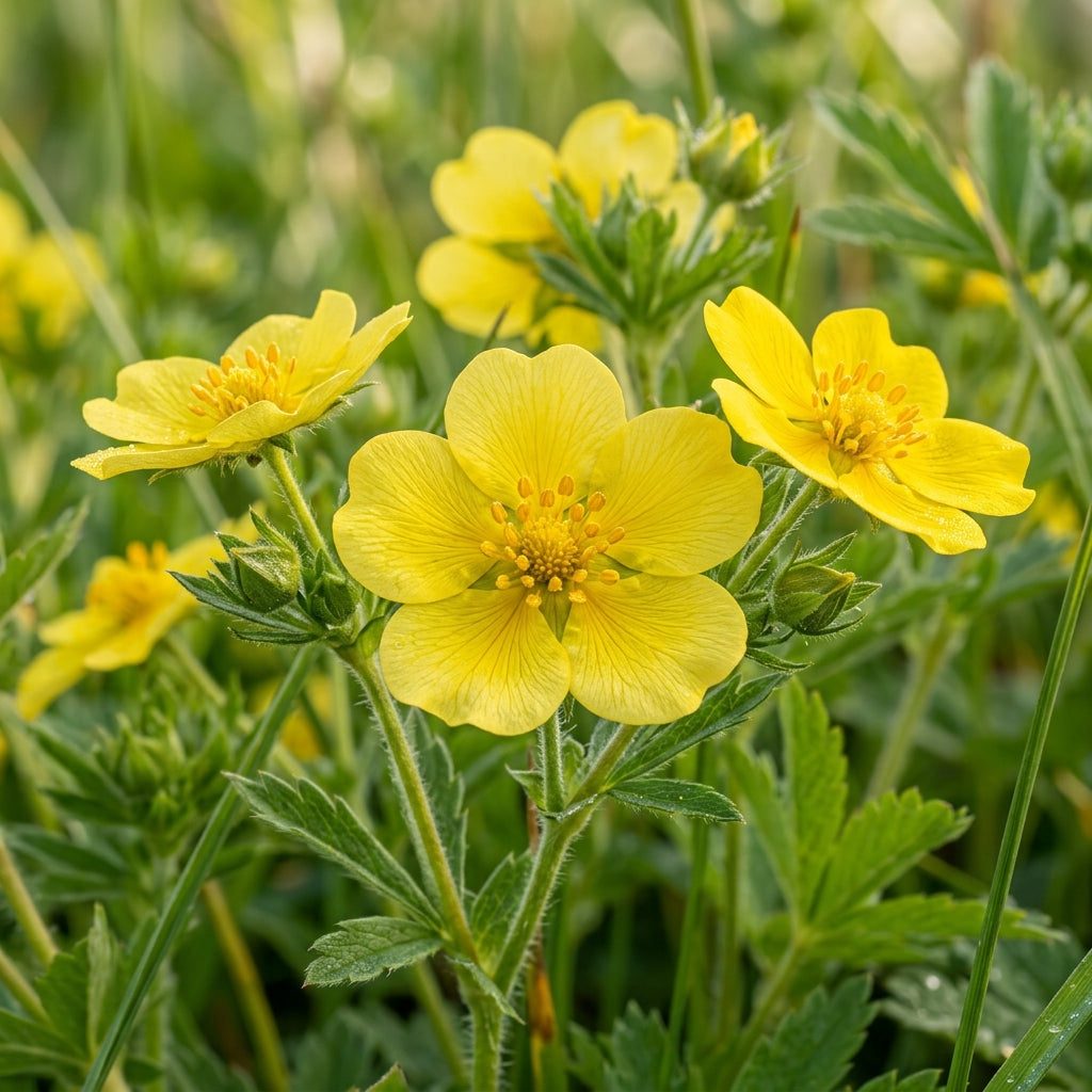 Yellow Cinquefoil Flower Seeds – Golden Perennial Blooms