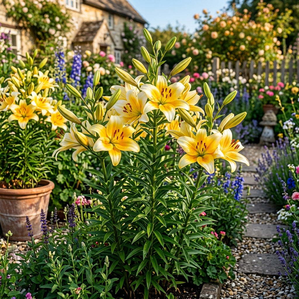 Yellow Mixed White Lily Flower Seeds for Garden Planting