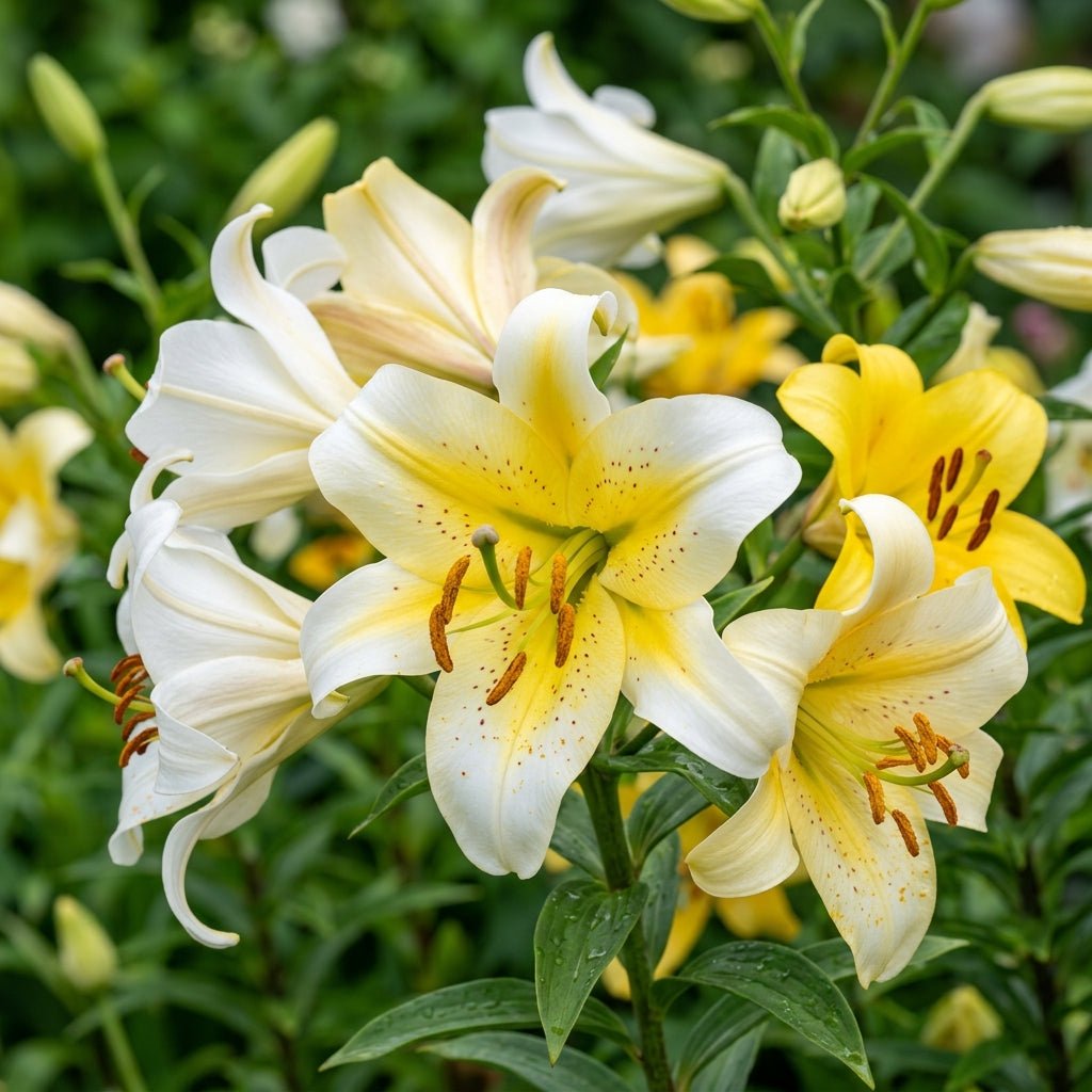 Yellow Mixed White Lily Flower Seeds for Garden Planting