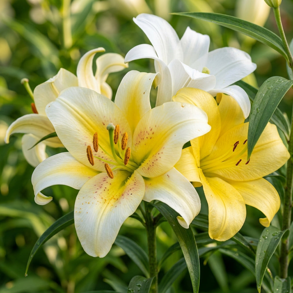 Yellow Mixed White Lily Flower Seeds for Garden Planting