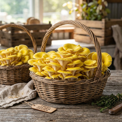 Yellow Gold Oyster Mushroom Seeds