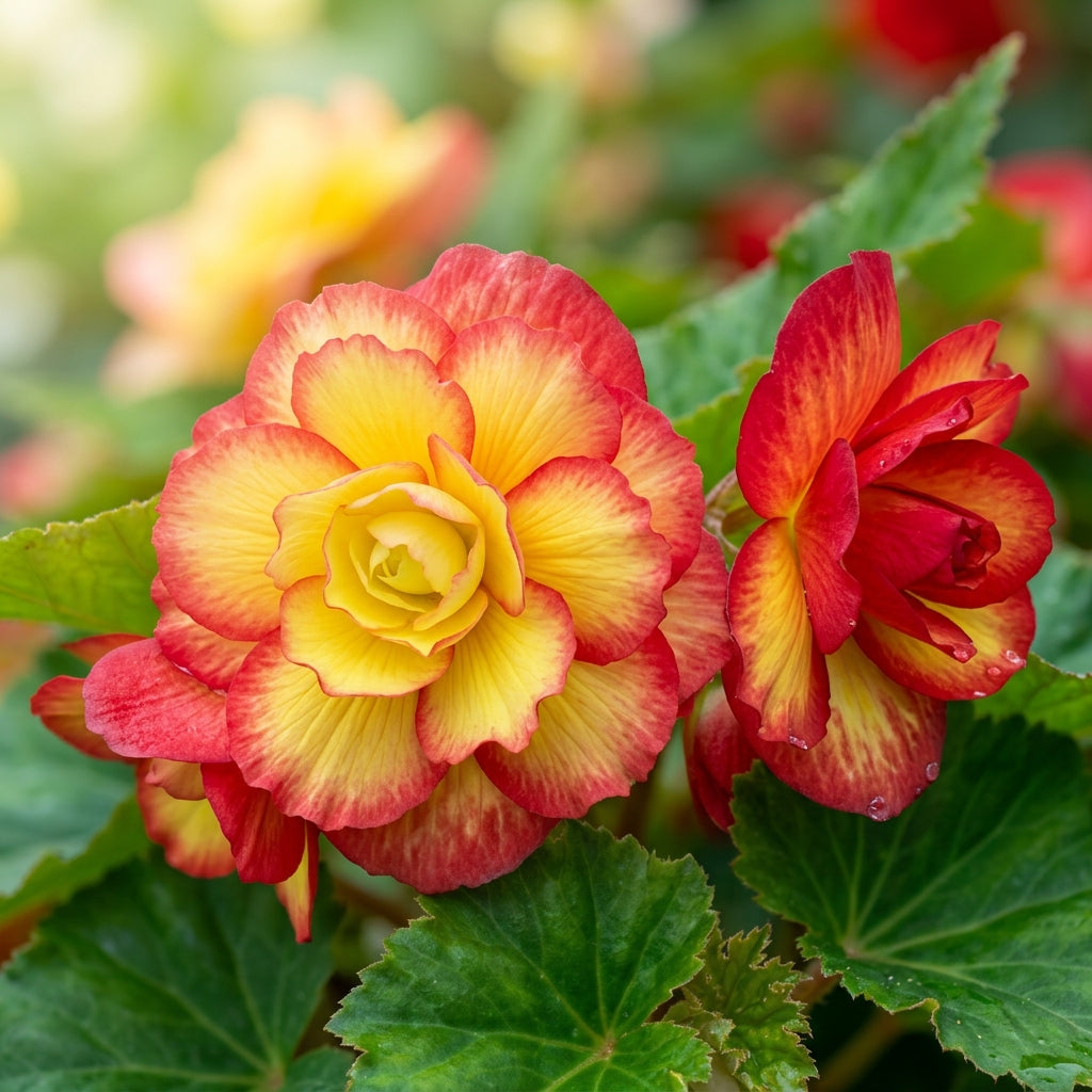 Yellow Red Begonia Flower Seeds for Planting